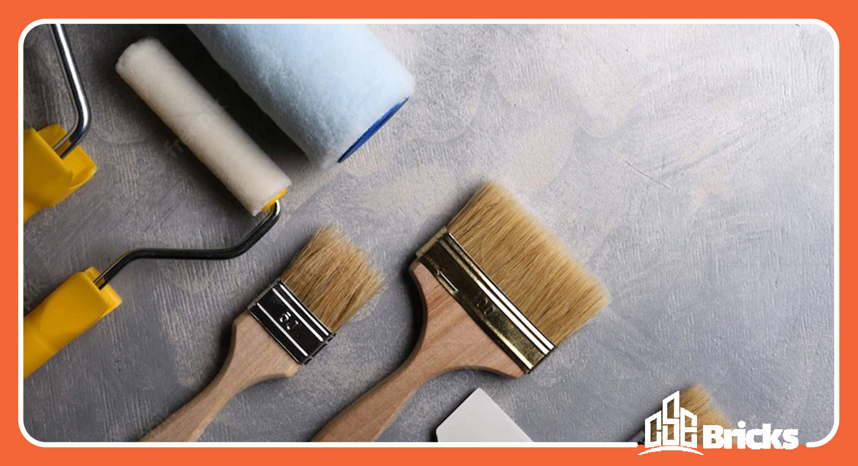 ?What tools do we need to paint a brick wall