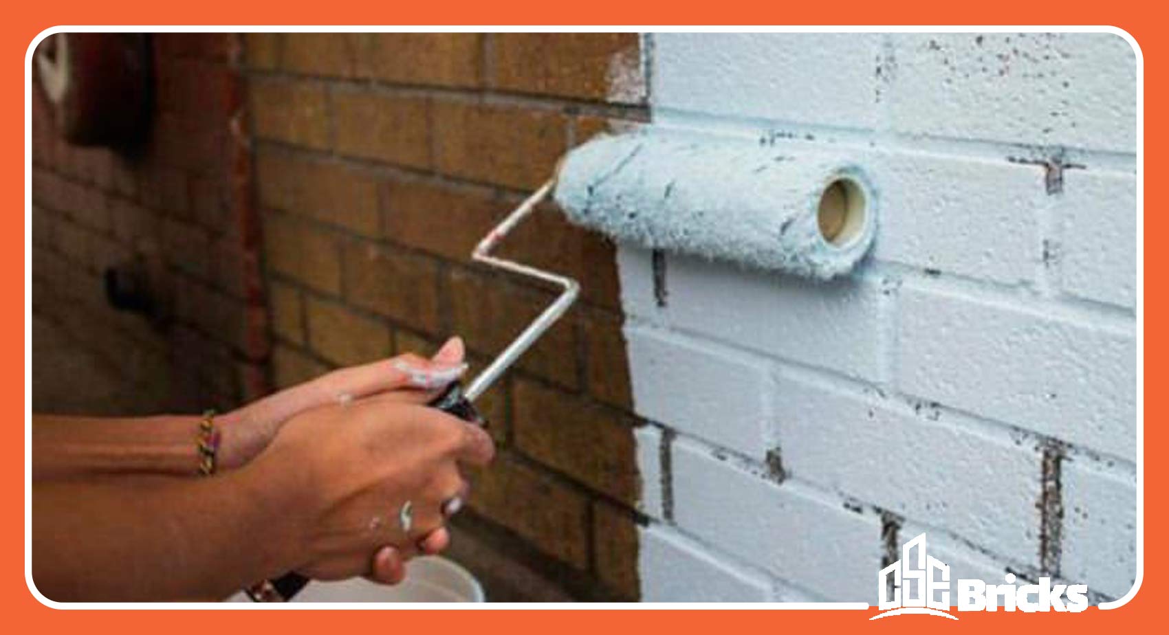 How to paint a brick wall