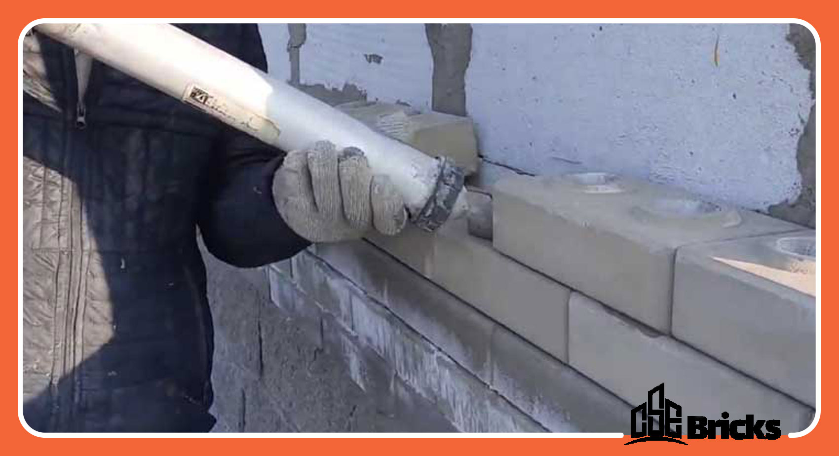 first layer of your interlocking bricks